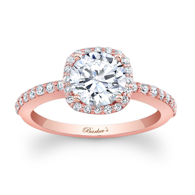 rose gold fake diamond ring