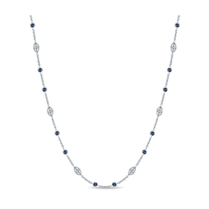 sapphire by the yard necklace